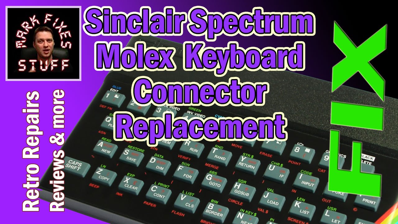 Replace the “KB” keyboard ribbon connectors in a 16/48/128k ZX Spectrum