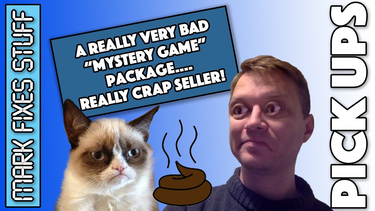 A really TERRIBLE PILE OF CRAP arrives that is MEANT to be a MYSTERY GAMES Package… FFS