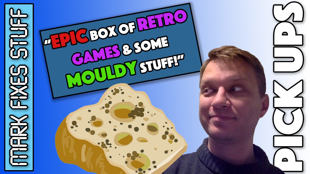 Massive Retro Games box with MOULDY STUFF: Yuck!