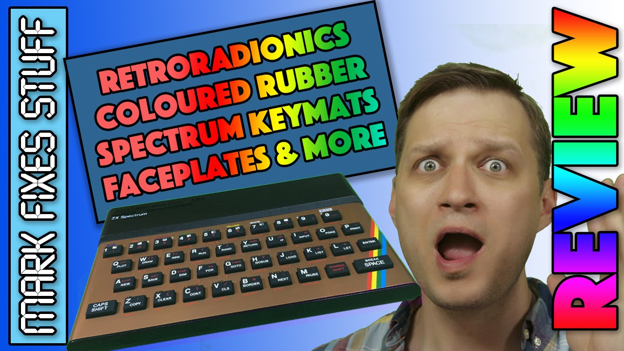 NEW Replacement ZX Spectrum Coloured Rubber Key Mats, Faceplates and Membranes