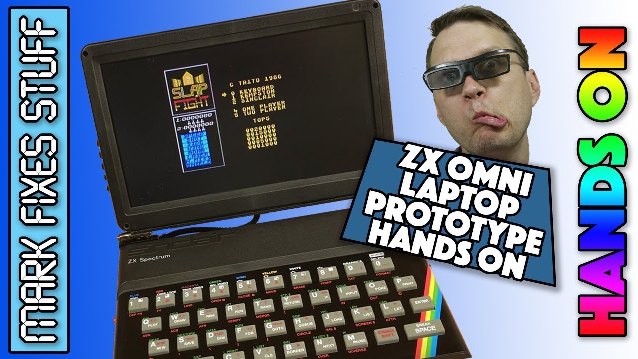 ZX Spectrum Omni Laptop Review and Hands On test. A Brand New Portable Sinclair Spectrum made from scratch!