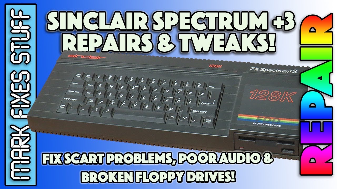 Sinclair Spectrum +3: Disk Drive, Audio & RGB SCART fixes! Better Sound and Video!