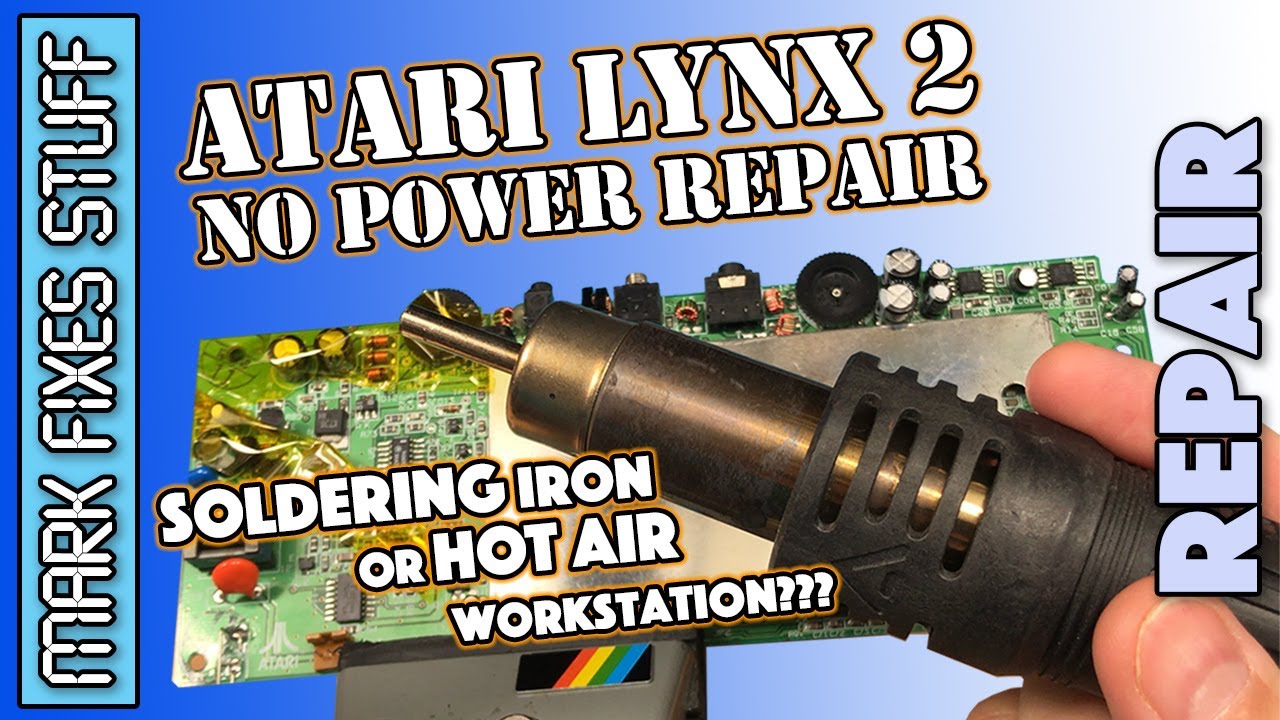 Atari Lynx Won’t Turn On: Lynx 2 No Power Repair, Power Components and Capacitor Replacement