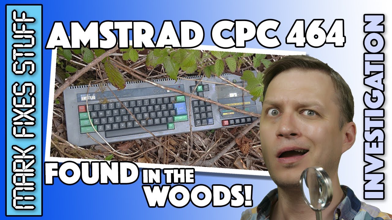 An Amstrad CPC 464 that was found in the woods… Retro Computing Hell.