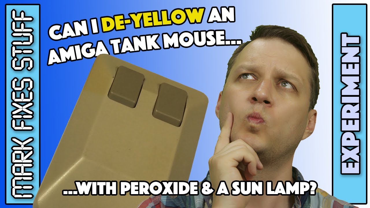 Can I De-Yellow an Amiga Tank Mouse with just Peroxide and a Sun Lamp?