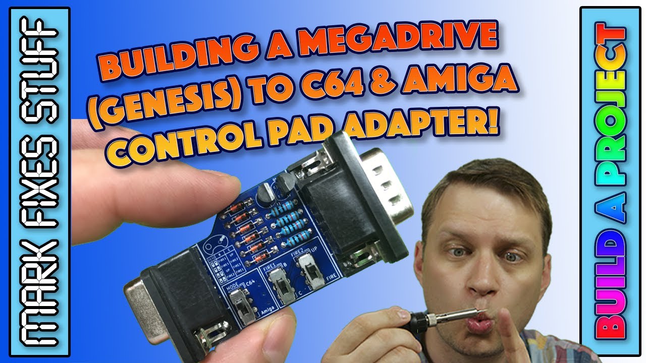 Build a Megadrive/Genesis to Commodore 64/Amiga Joypad Adapter! Safe for C64!