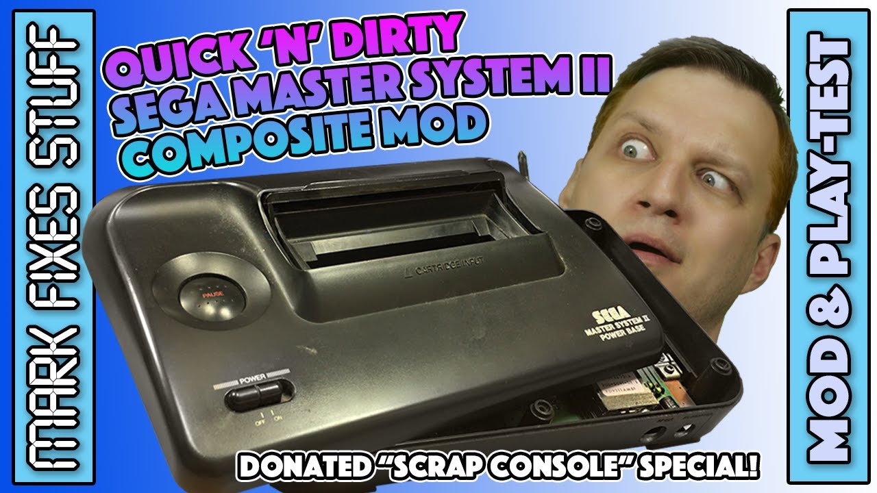 Installing a Quick ‘N’ Dirty Sega Master System II Composite Mod