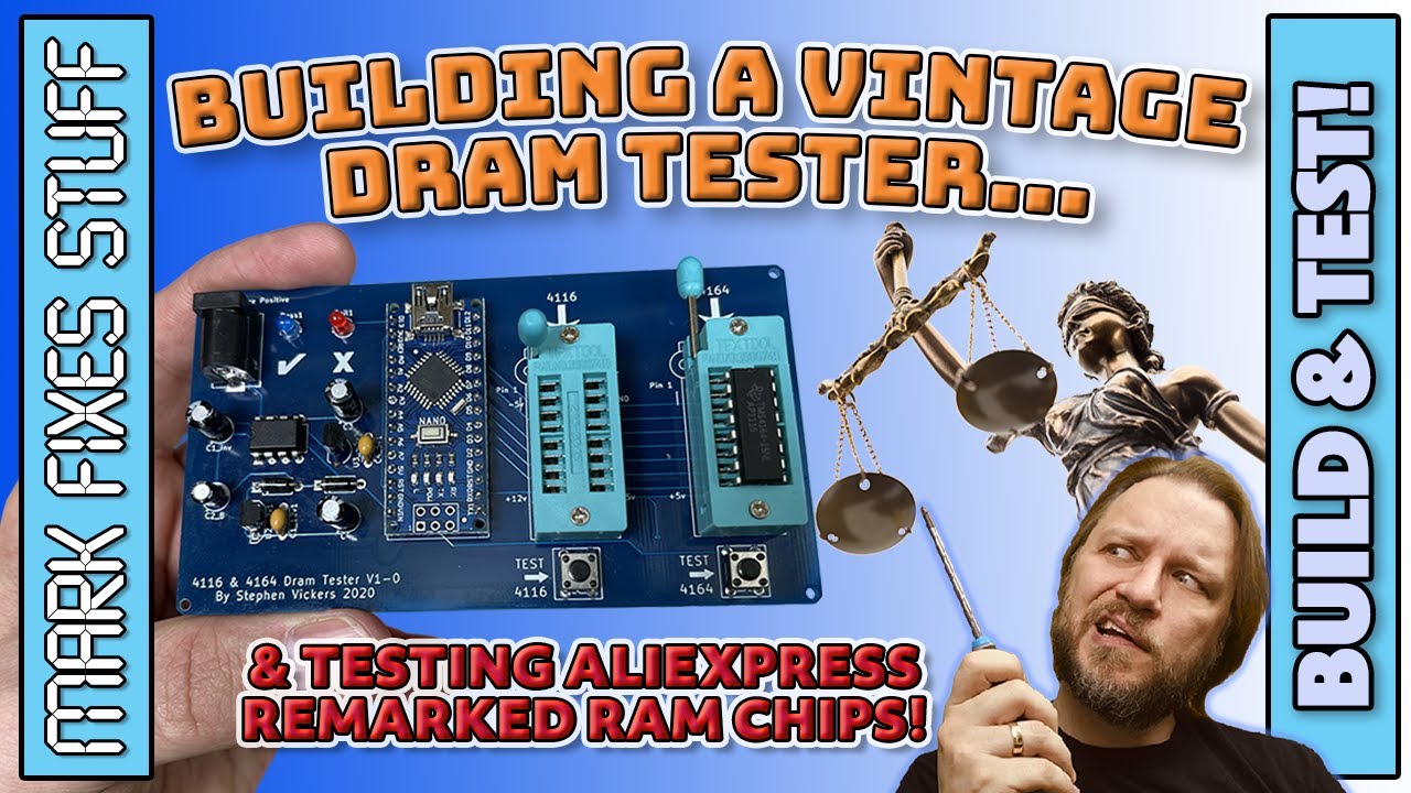 Building a Vintage DRAM Tester & Testing AliExpress FAKE(?) 4116 and 4264 DRAMs?