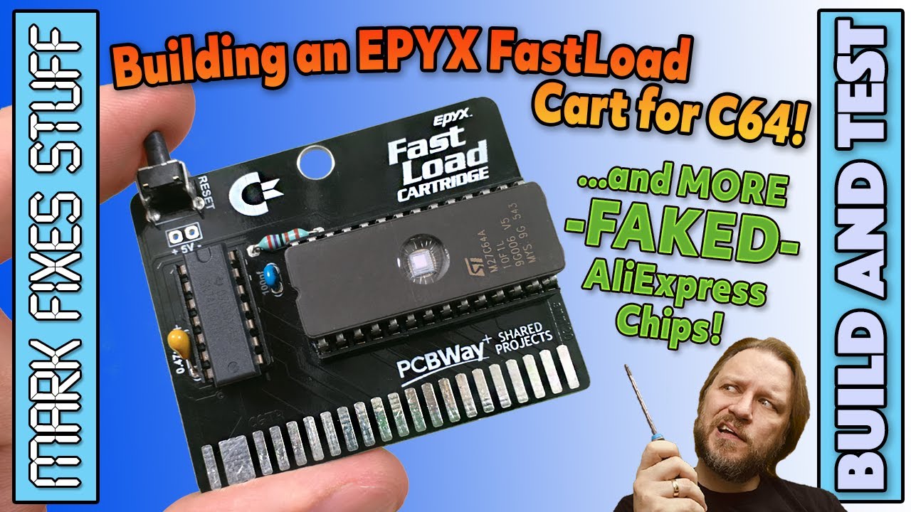 Building an Epyx FastLoad Cartridge & Finding MORE AliExpress Faked Chips! SD2IEC SPEED TEST!