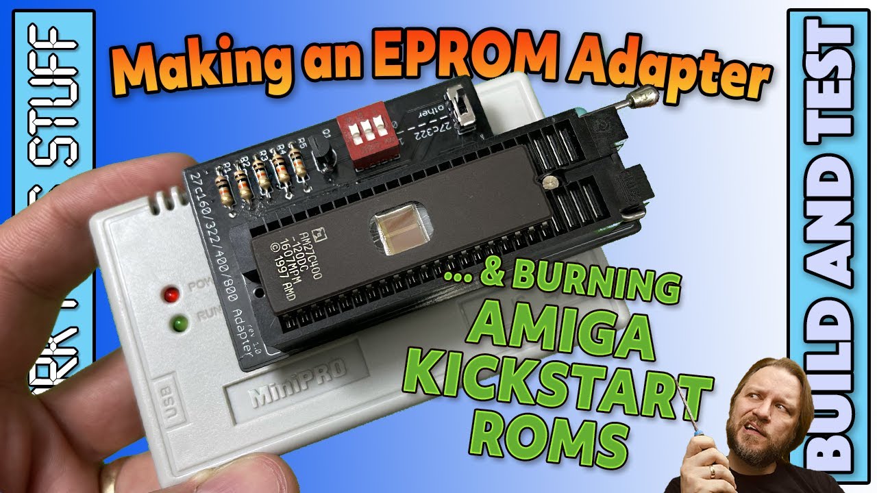 Making an EPROM Adapter and Burning Amiga Kickstart ROMs: TL866 MiniPro