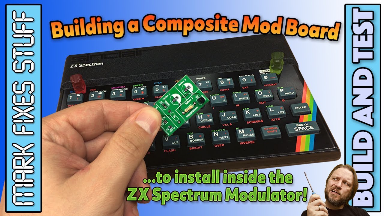 ZX Spectrum Composite Video Mod PCB Replacement: Build & Install!