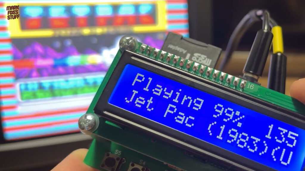 Loading ZX Spectrum Jet Pac from a TZXduino Tape Emulation device