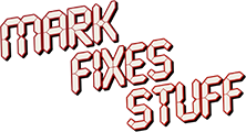 Mark Fixes Stuff Retro Gaming Console Computer Repair Logo