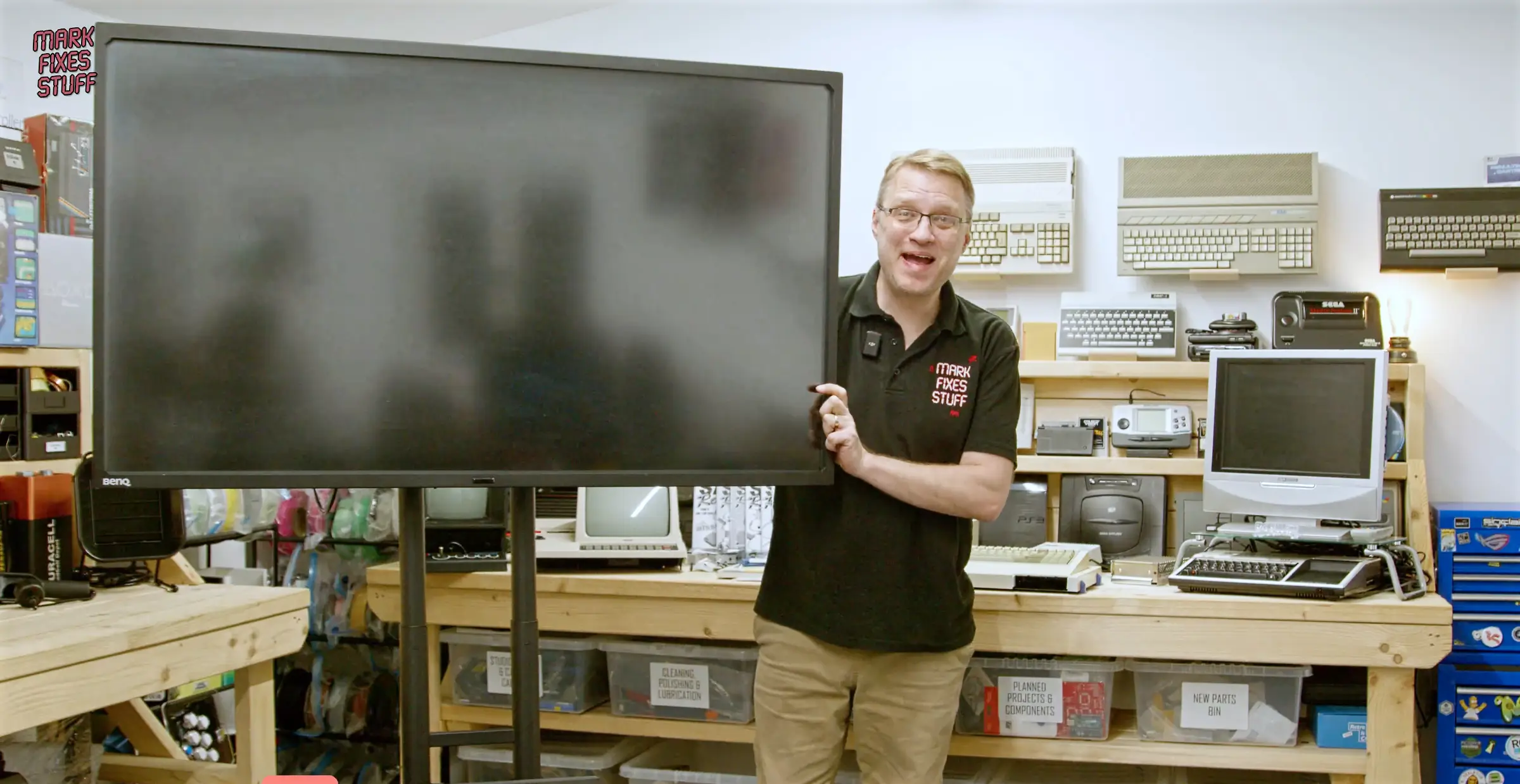 55 inch industrial display rescued from e waste for a Batocera arcade build