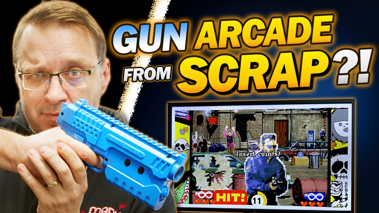 Build a 55 Inch Light Gun Arcade From E Waste Attempt | Batocera & Sinden Setup