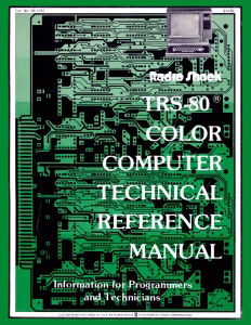 Radio Shack TRS-80 Color Computer Technical Reference Manual (PDF)
