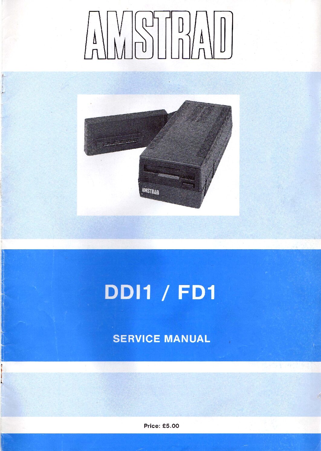 Amstrad DDI-1 / FD-1 Disc Drive Service Manual (PDF)