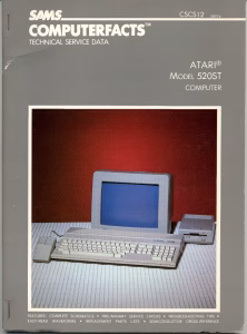 Sams Computerfacts CSCS12: Atari 520ST Service Data (PDF)