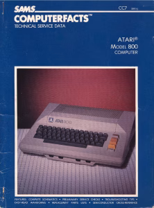 Sams Computerfacts CC7: Atari 800 Service Data (PDF)