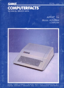 Sams Computerfacts CC10: Apple IIe (A2S2064) Service Data (PDF)