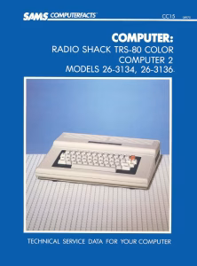Sams Computerfacts CC15: Radio Shack TRS-80 Color Computer 2 (26-3134, 26-3136) Service Data (PDF)