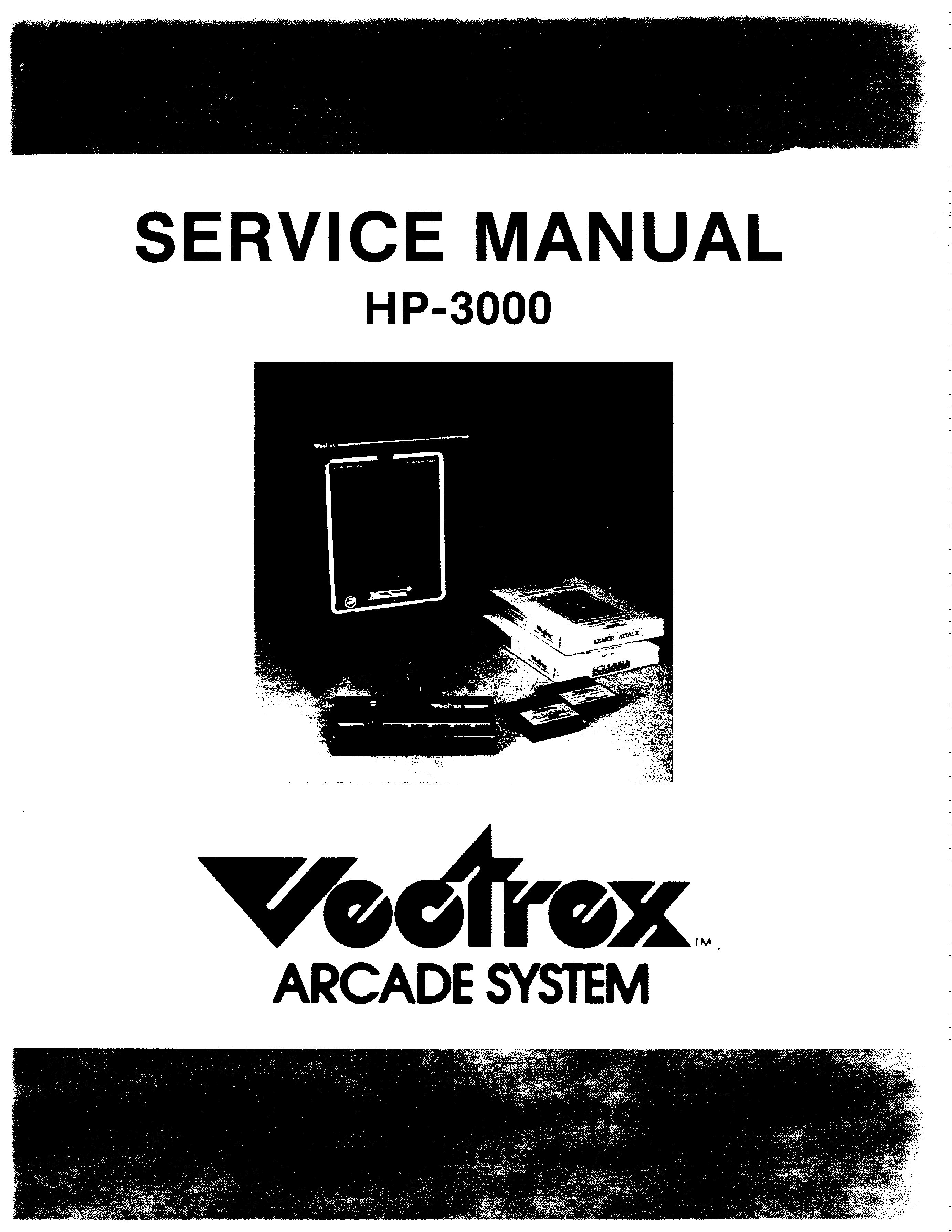 Vectrex HP-3000 Service Manual (PDF)